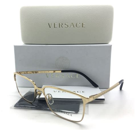 white and gold versace glasses|clear versace eyeglasses.